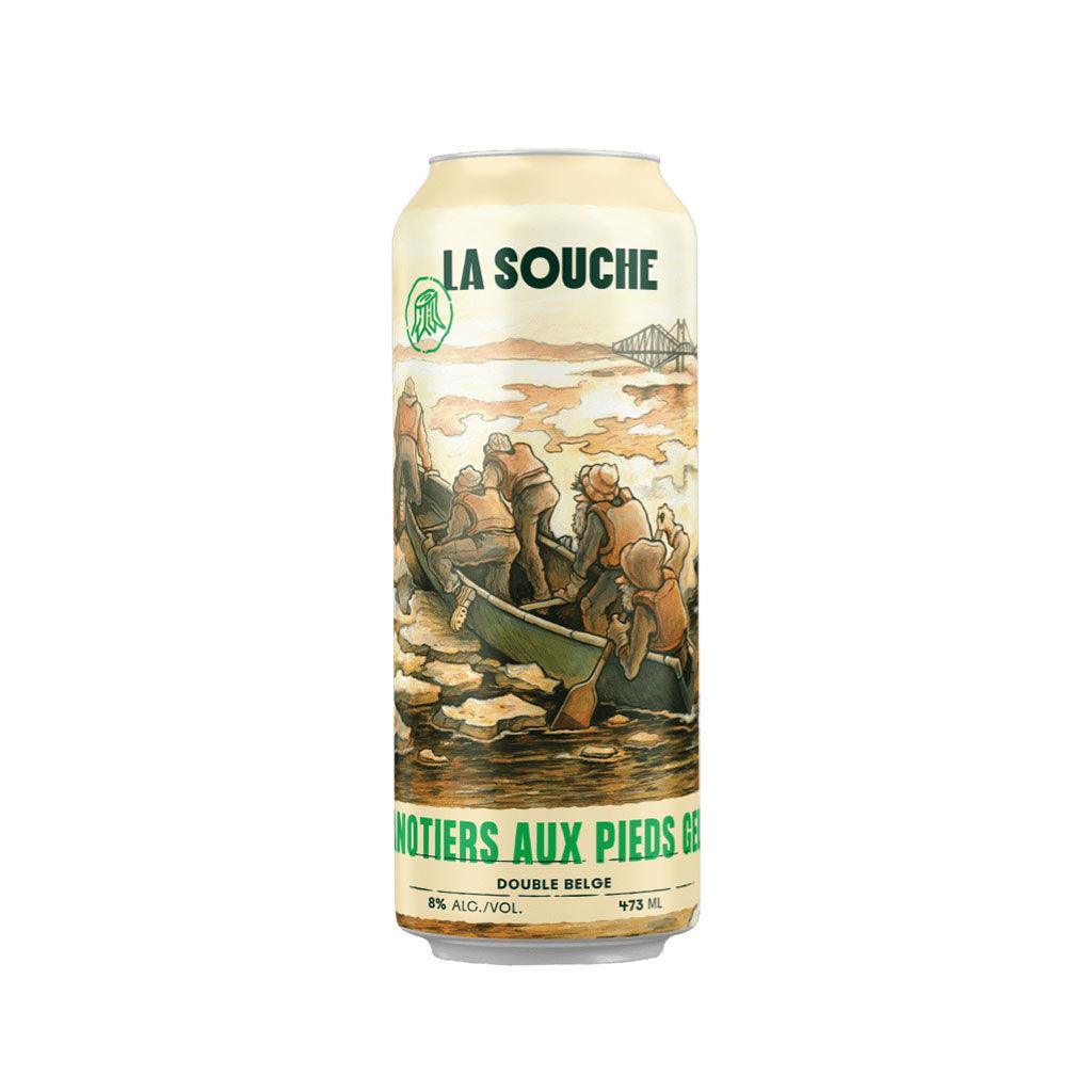 Bière Canotiers aux Pieds Gelés Double Belge La Souche - La Boite à Grains