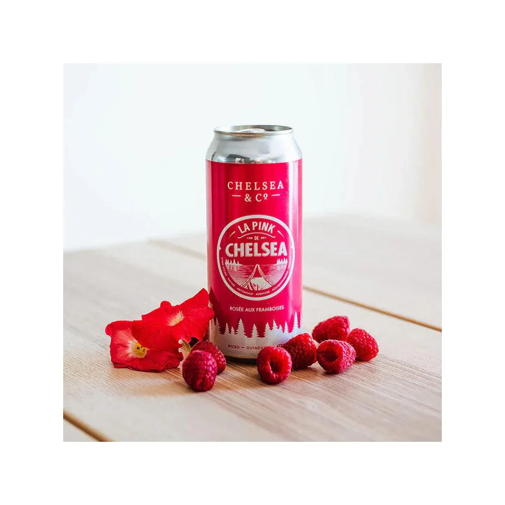 Bière La Pink de Chelsea Rosée aux Framboises Chelsea & Co - La Boite à Grains