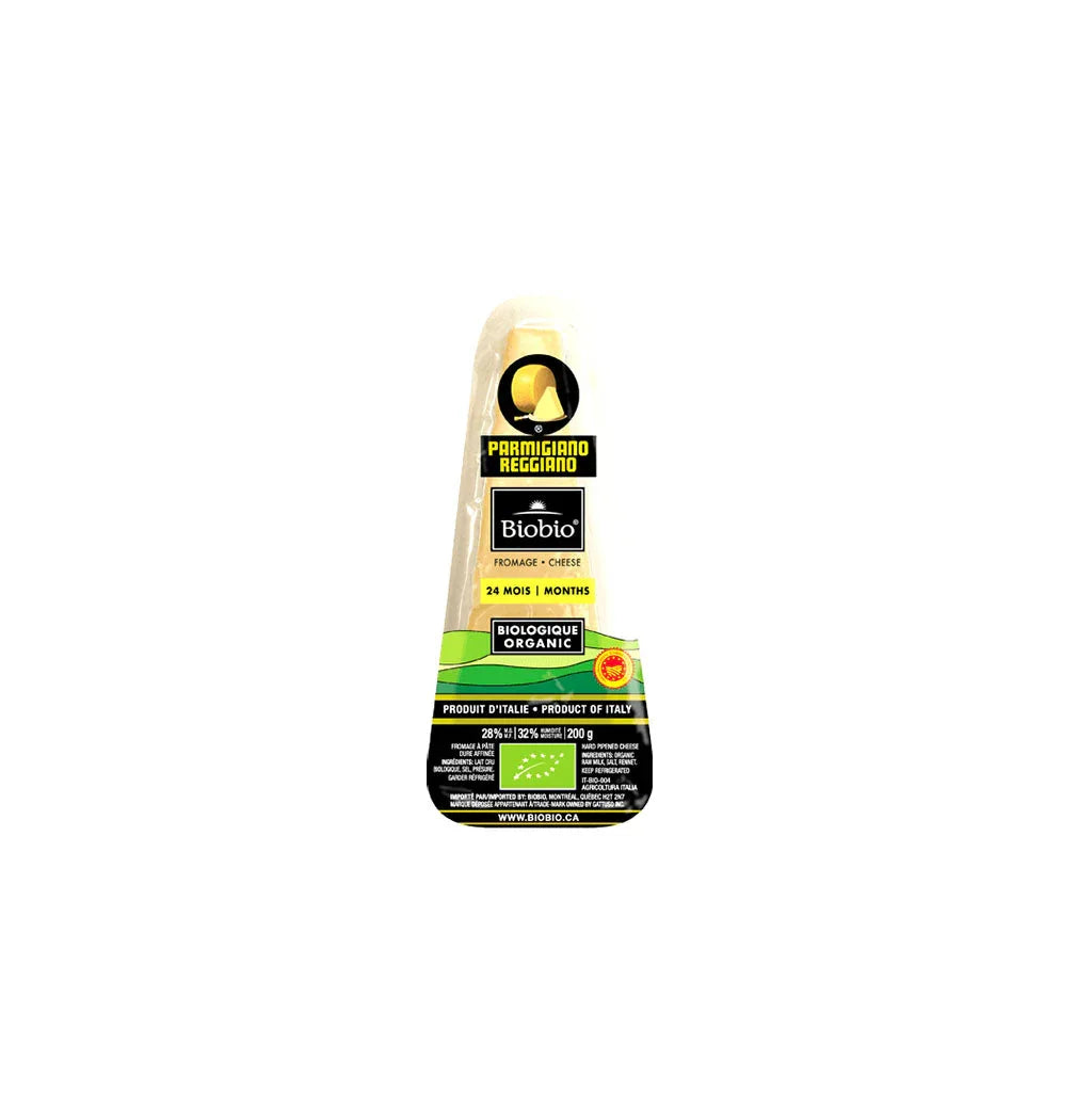 biobio fromage parmigiano reggiano biologique 24 mois 200 g