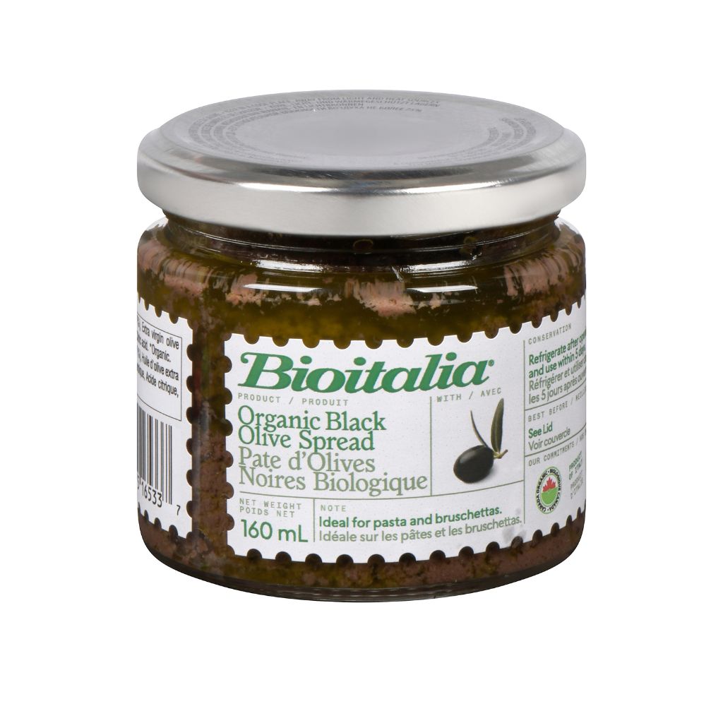 pâte d'olives noires biologique Bioitalia - La Boite à Grains