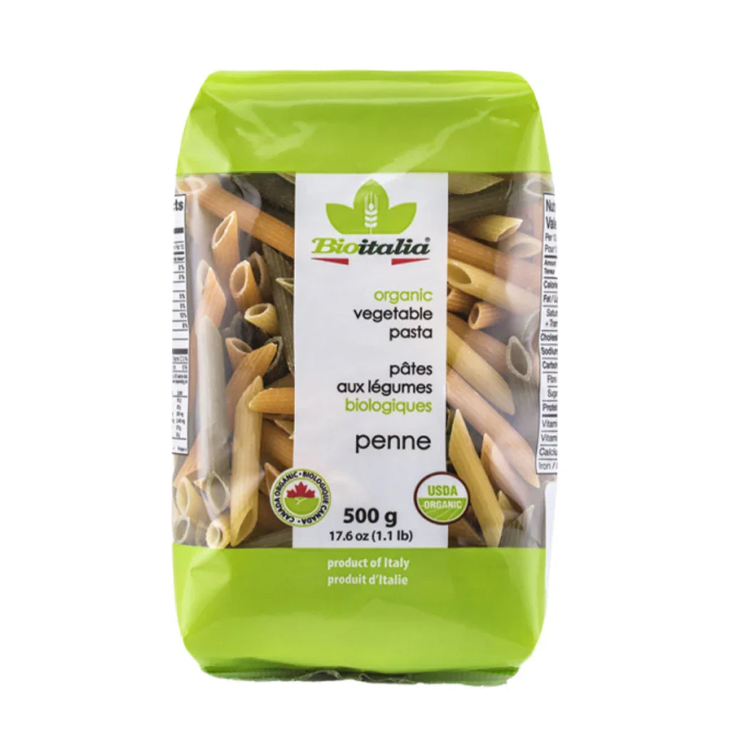 Bioitalia penne with organic vegetables 500 g - grain box