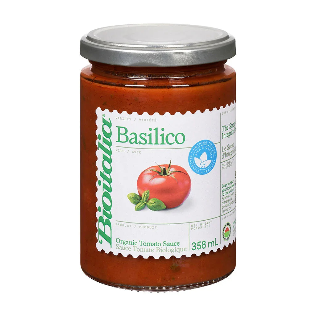 sauce basilico biologique Bioitalia - La Boite à Grains