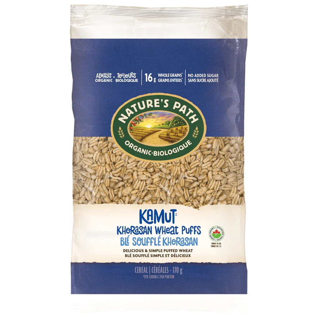 Blé Soufflé Khorasan Biologique Nature's Path - La Boite à Grains