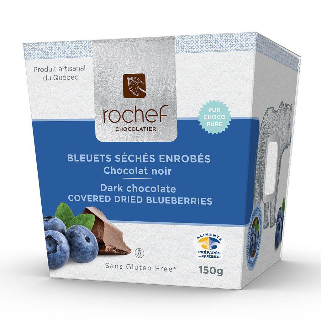 Rochef Chocolatier Dark Chocolate Coated Dried Blueberries - La Boite à Grains