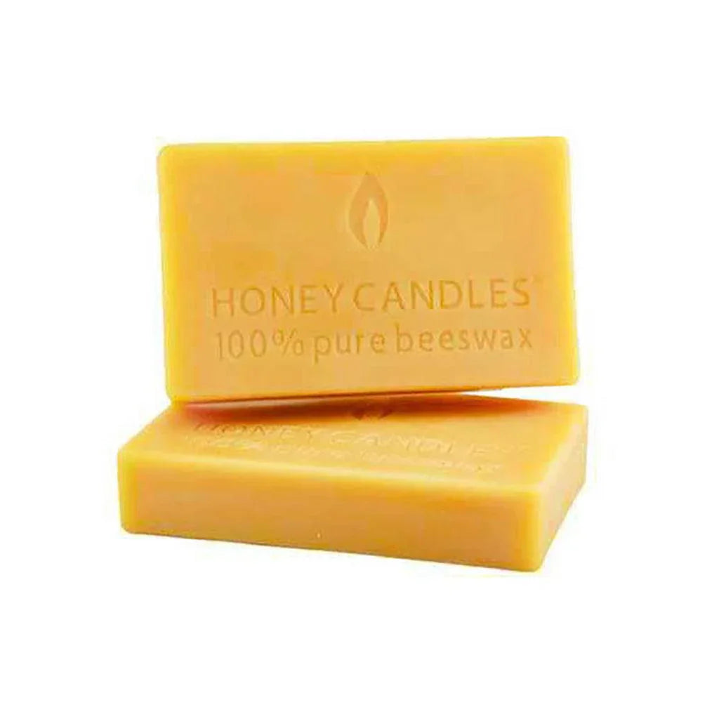 100% Pure Natural Beeswax Block 1 lb (+/-) Honey Candles - La Boite à Grains