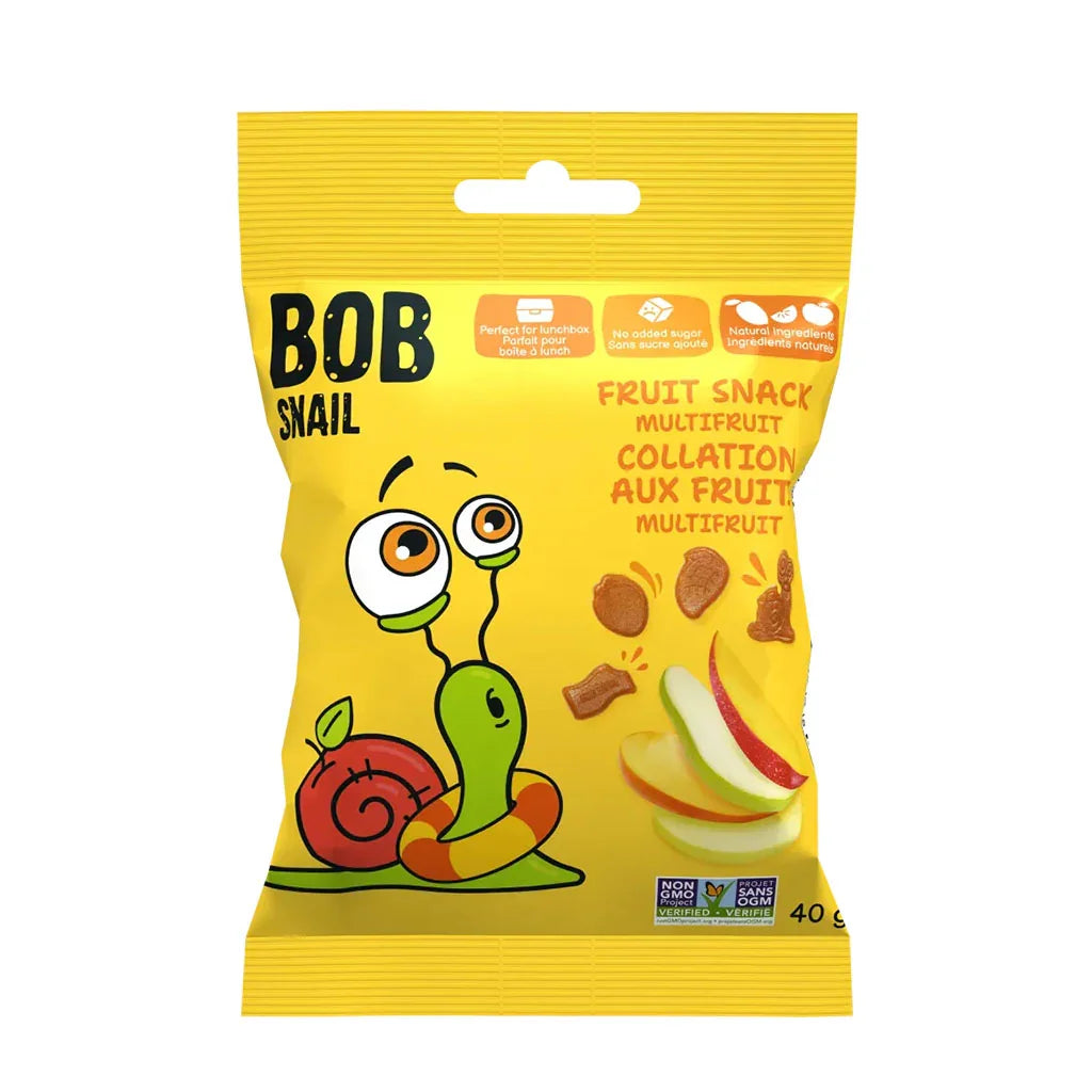 bob snail collation aux fruits multifruit 40 g - la boite a grains