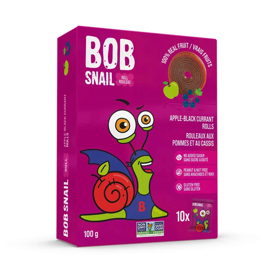 bob snail apple and cassia rolls 100 g 10x10g - La Boite a grains