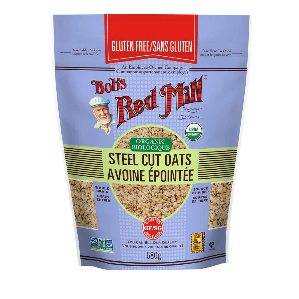 bob's red mill organic steel cut oats gluten free 680 g