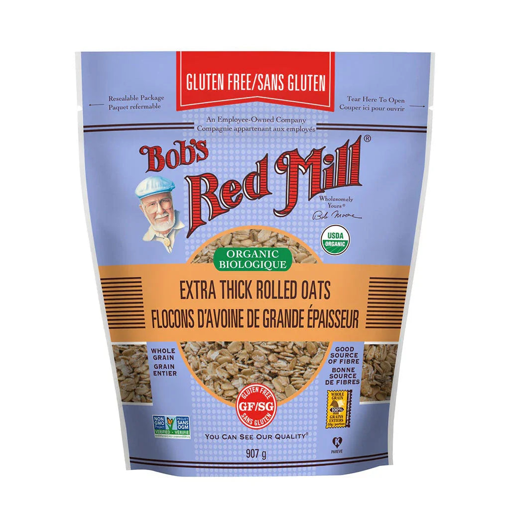 bob's red mill organic gluten-free thick oat flakes 907 g