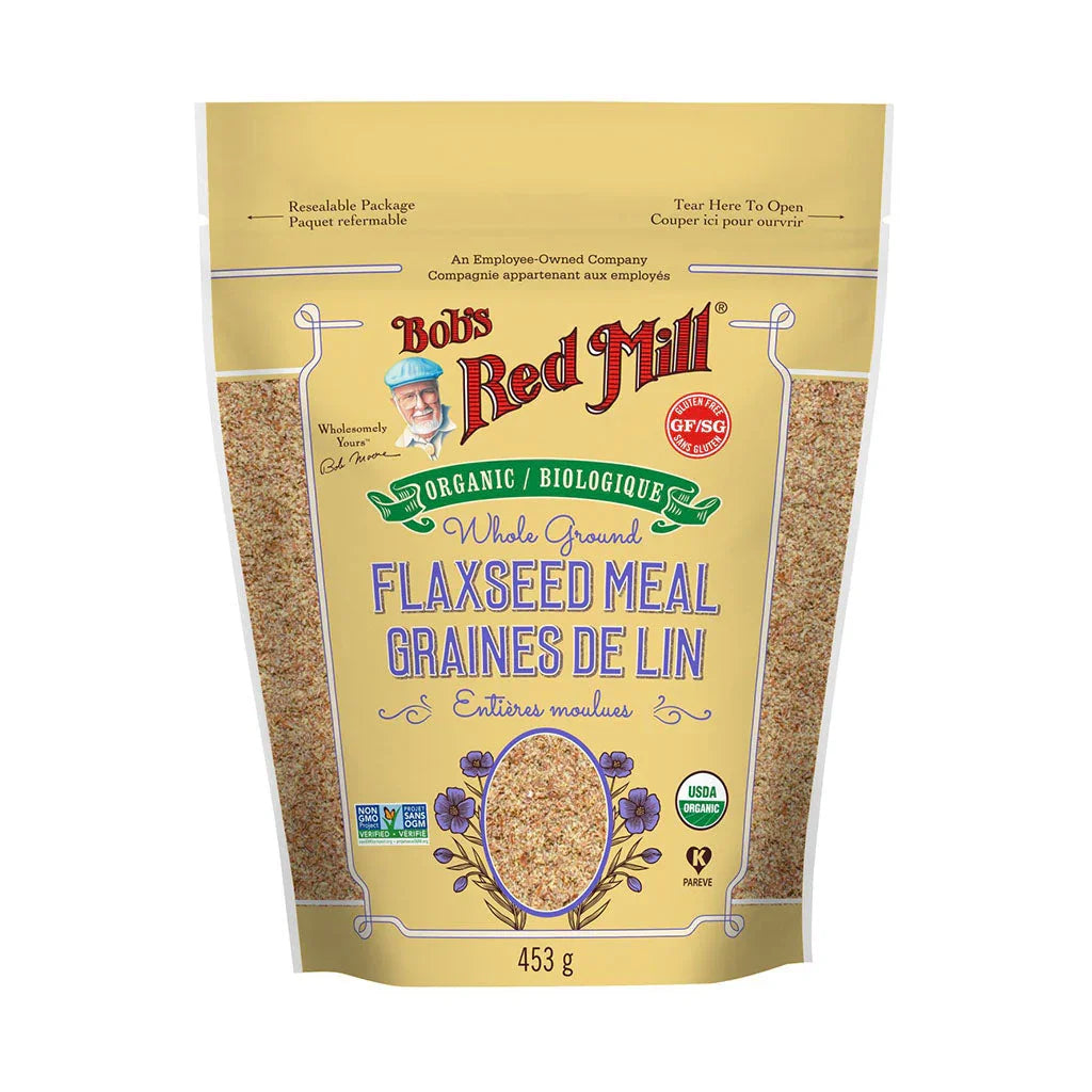 bob's red mill whole ground flax seeds organic gluten free 453 g