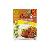 Veal Meatballs with Sweet and Sour Rice Sauce and Vegetable Julienne La Cuisine à Christine - La Boite à Grains