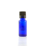 Bouteille Bleu Cobalt avec Bouchon Noir pour Huiles Essentielles La Boite à Grains - La Boite à Grains