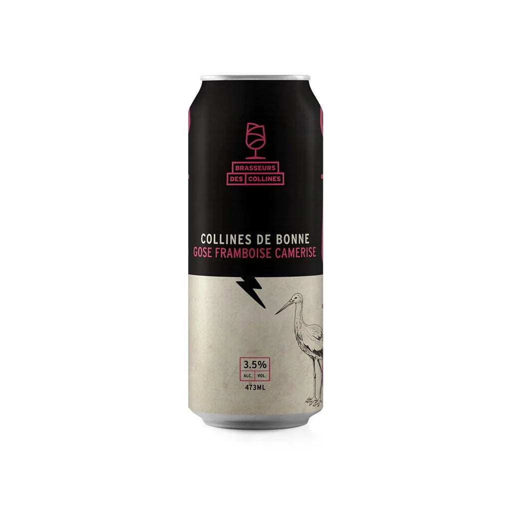 Brasseurs des collines collines de bonne gose raspberry haskap 473 ml
