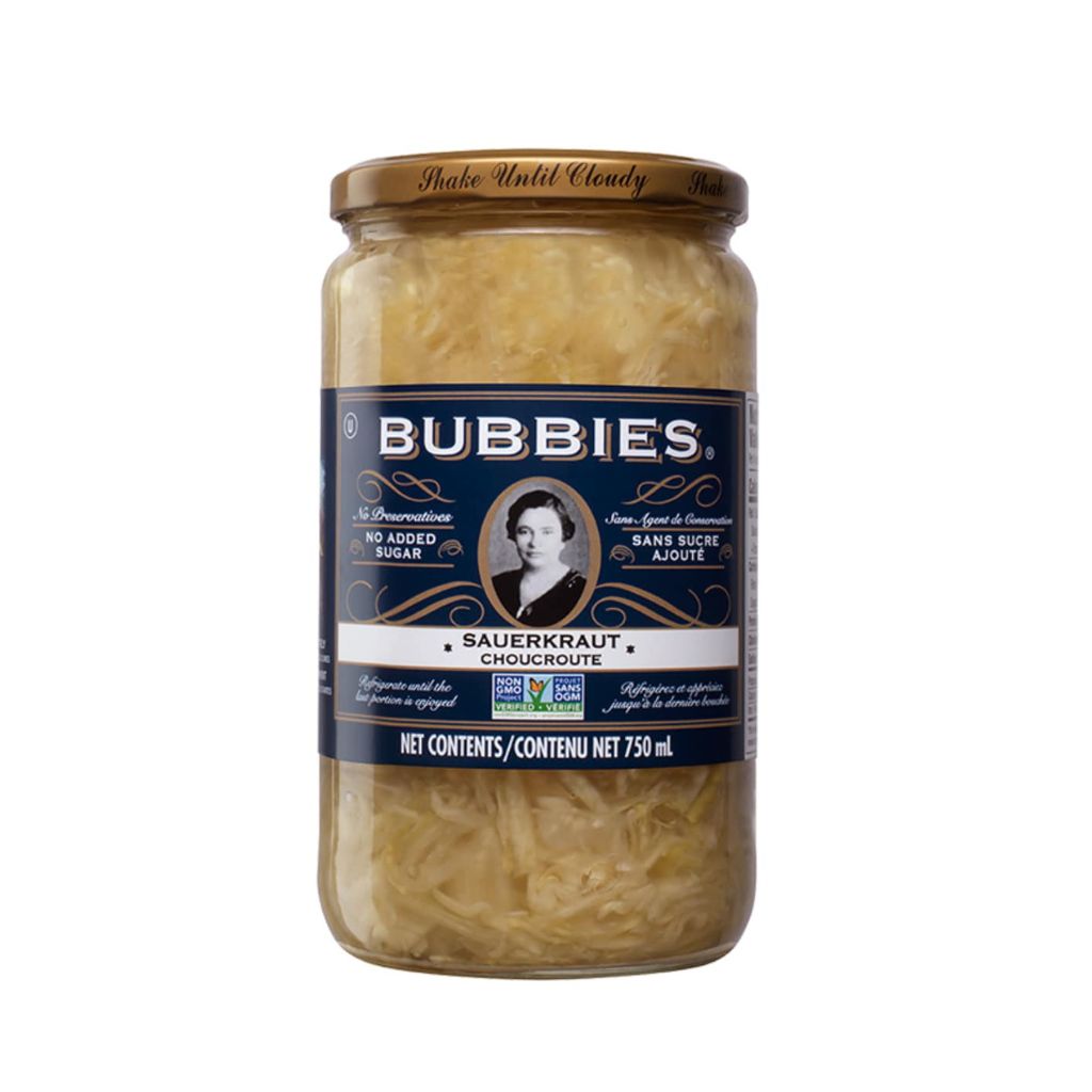 Bubbies choucroute sans sucre ajouté - La Boite à Grains