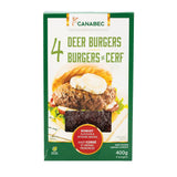 burgers de cerf Canabec - La Boite à Grains