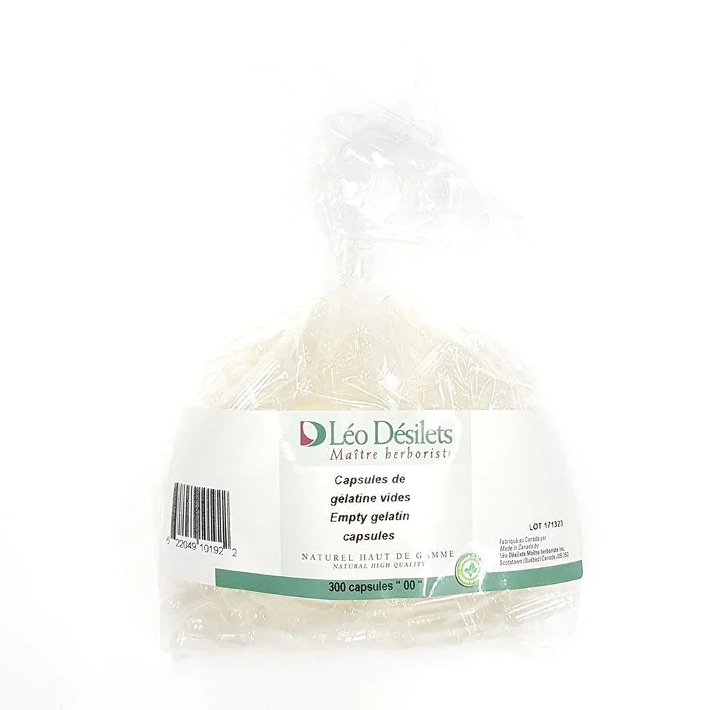 Capsules de Gélatine Vides "00" Léo Désilets - La Boite à Grains