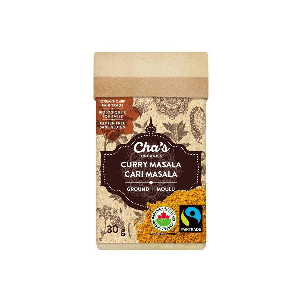 Cari Masala Moulu Bio Cha's Organics - La Boite à Grains