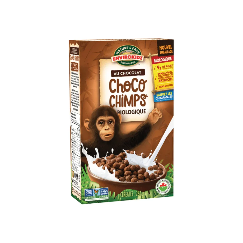 Envirokidz Chocolate Cereal Choco Chimps Nature's Path - La Boite à Grains