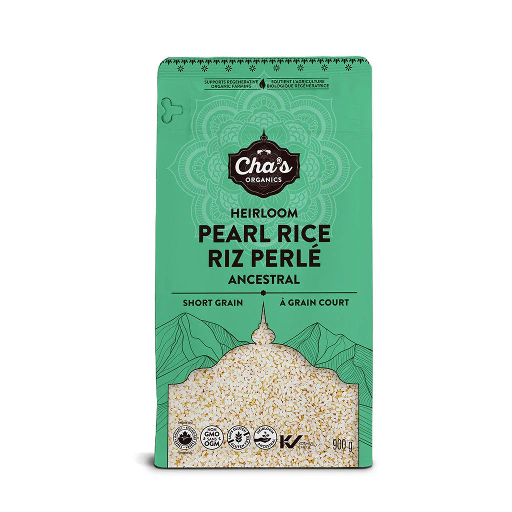 Cha's Organics organic short grain ancestral pearl rice - La Boite à Grains