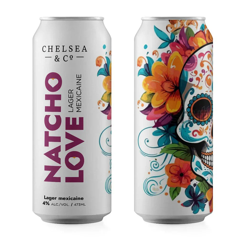 chelsea & co beer nacho love mexican lager 473 ml - La Boite à Grains