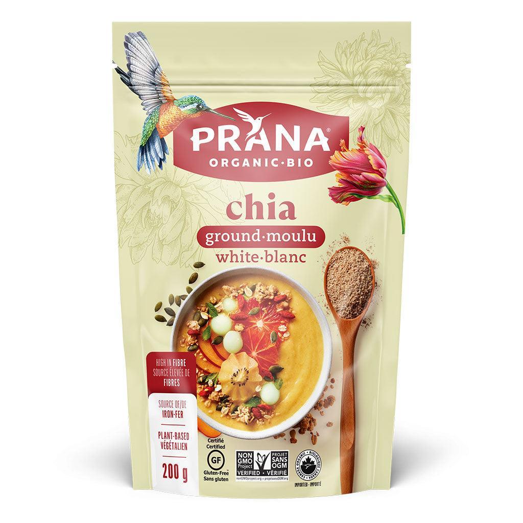 Prana Organic Ground White Chia - La Boite à Grains