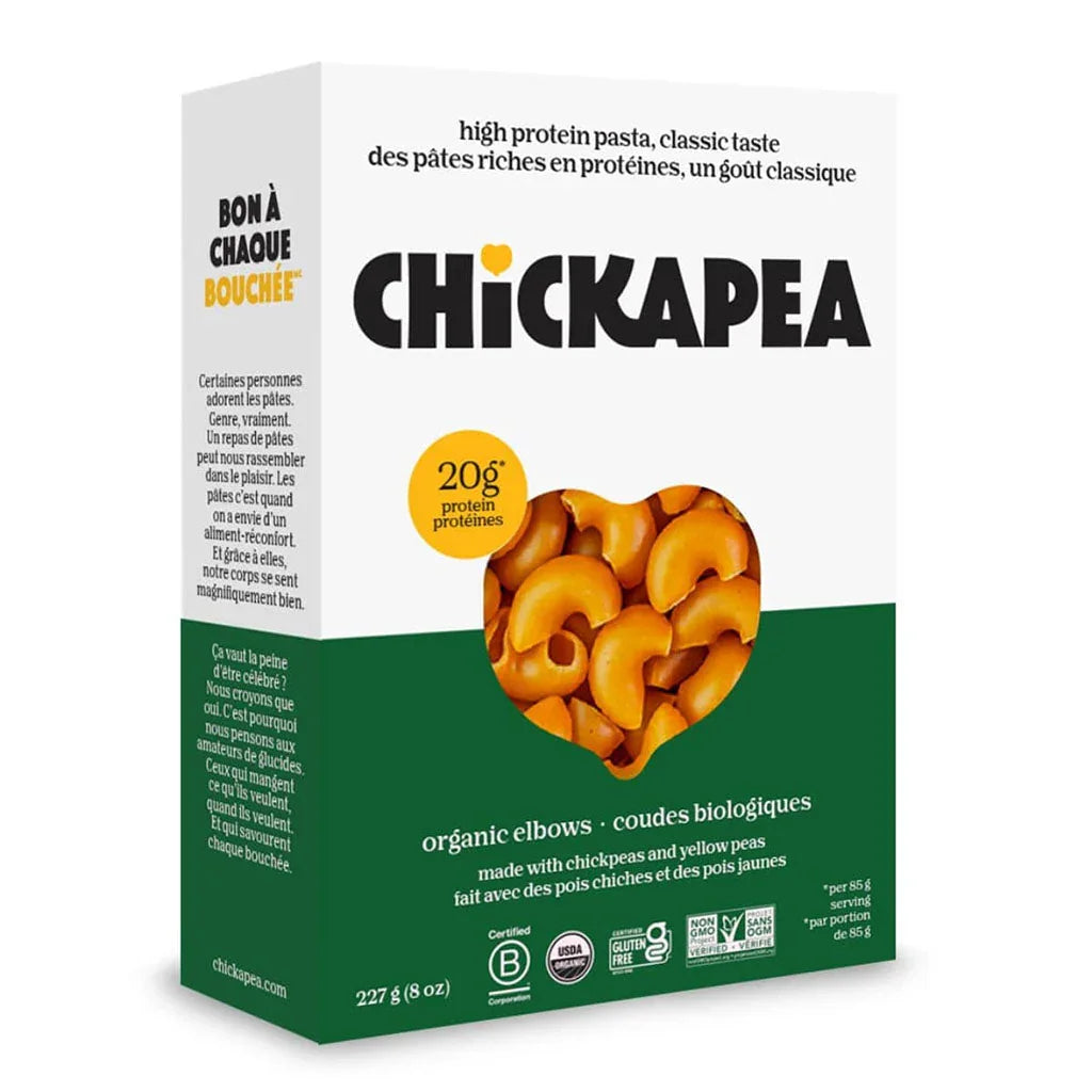 chickapea organic elbows 227 g - La Boite à Grains