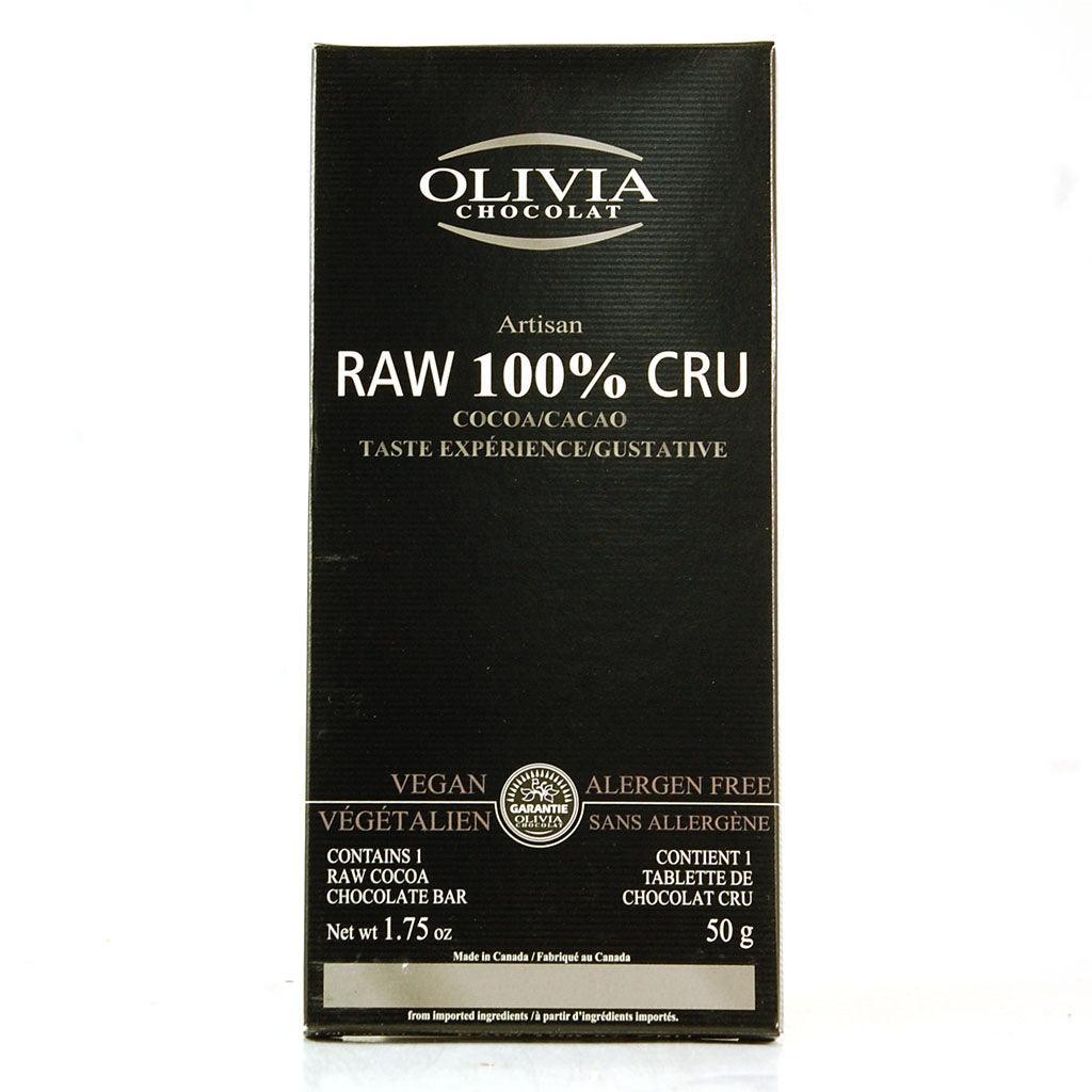 100% Organic Raw Chocolate Olivia Chocolate - La Boite à Grains