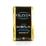 Raw Chocolate 86% Organic Olivia Chocolate - La Boite à Grains