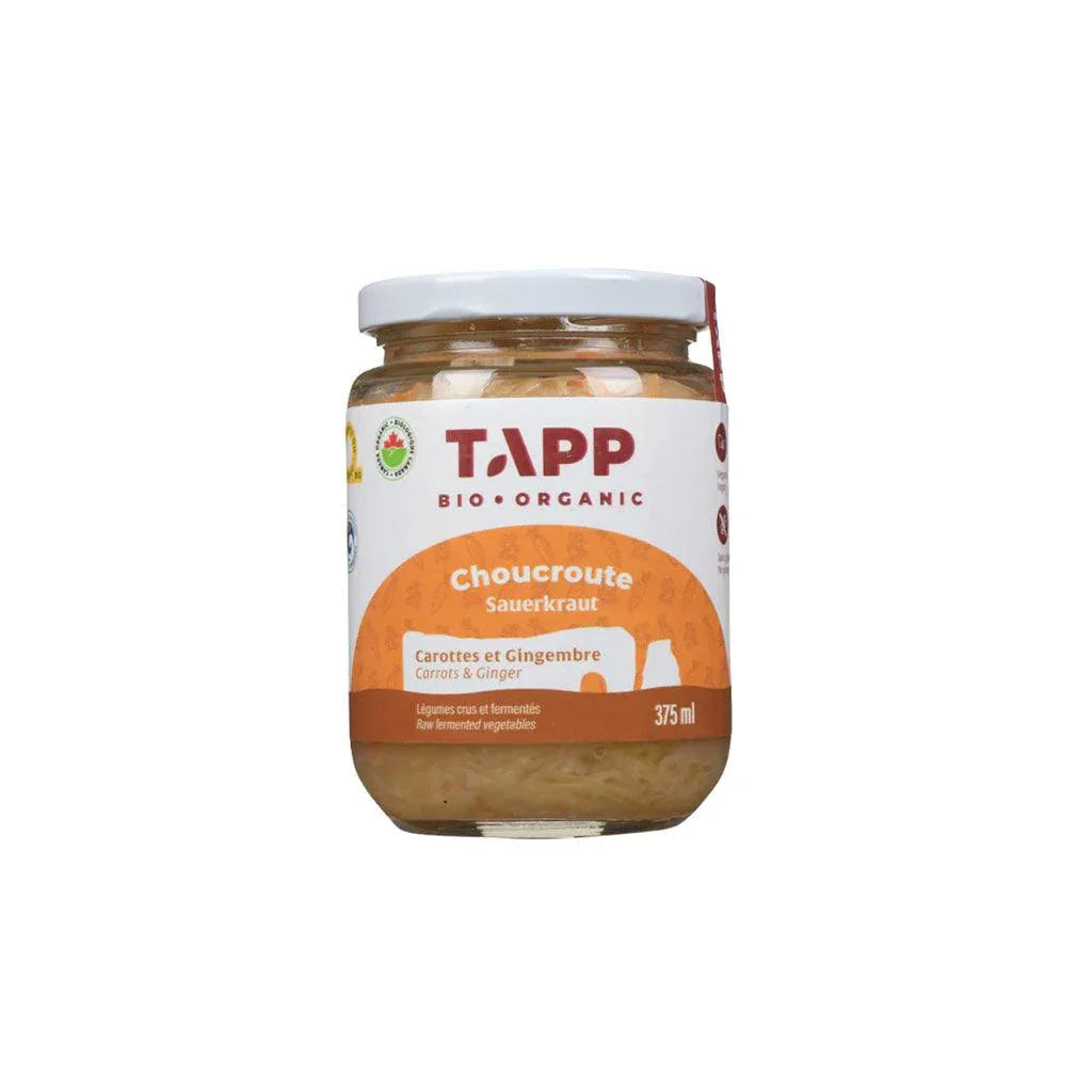 Choucroute Carottes et Gingembre Biologique Tapp - La Boite à Grains