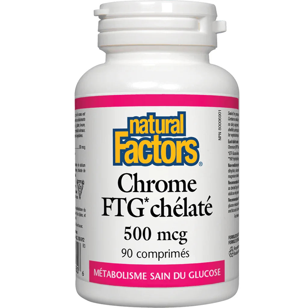 Chromium FTG Chelated Natural Factors - La Boite à Grains