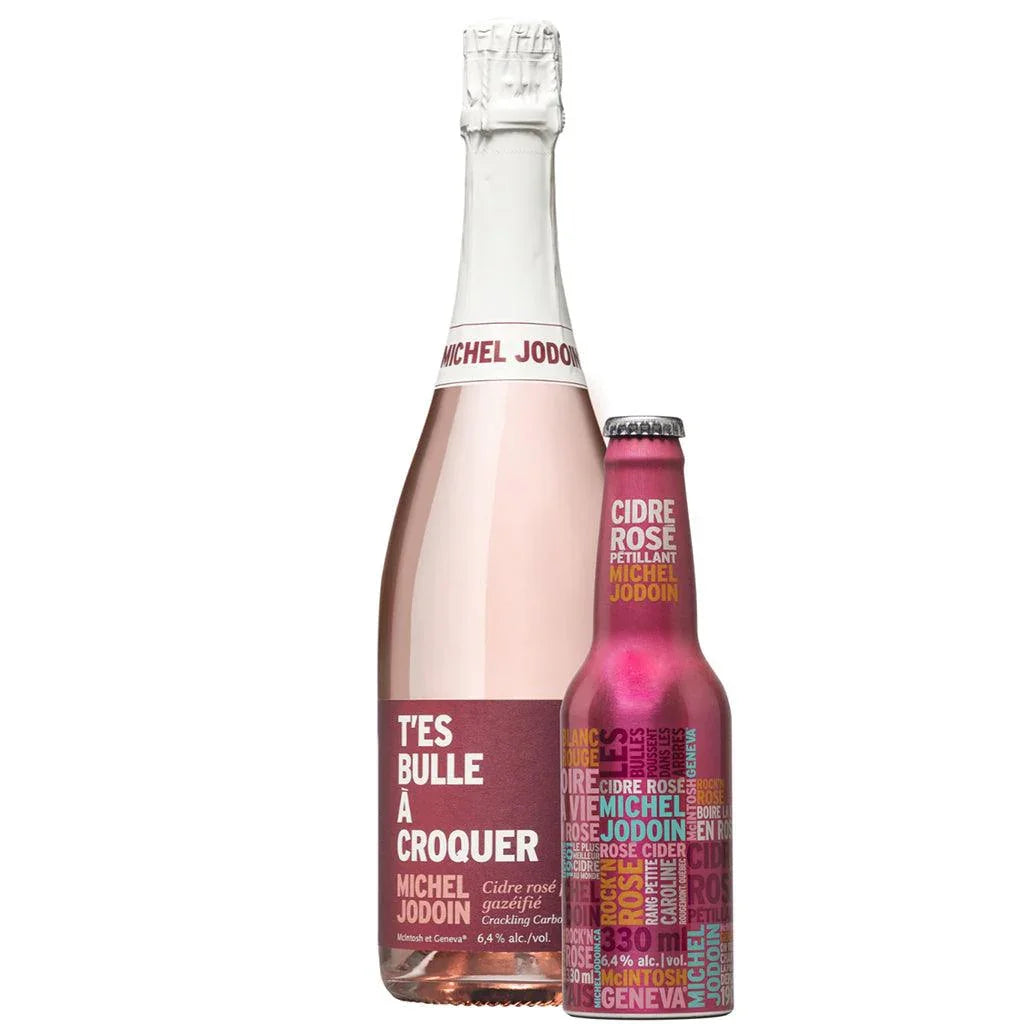 Cidre Rosé Pétillant T'Es Bulle À Croquer Michel Jodoin - La Boite à Grains