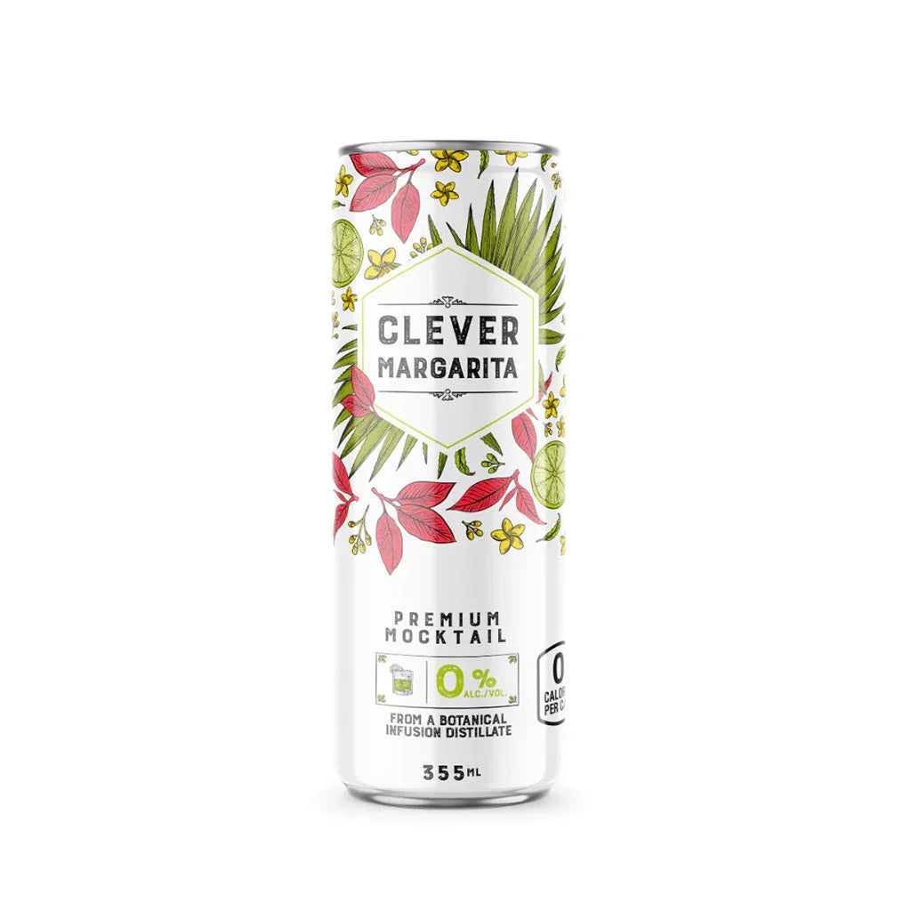 clever margarita mocktail infusion botanique 355 ml