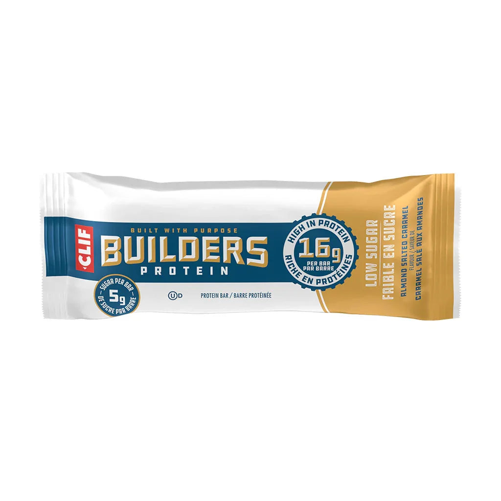 Clif Builders low sugar salted caramel almond protein bar - La Boite à Grains