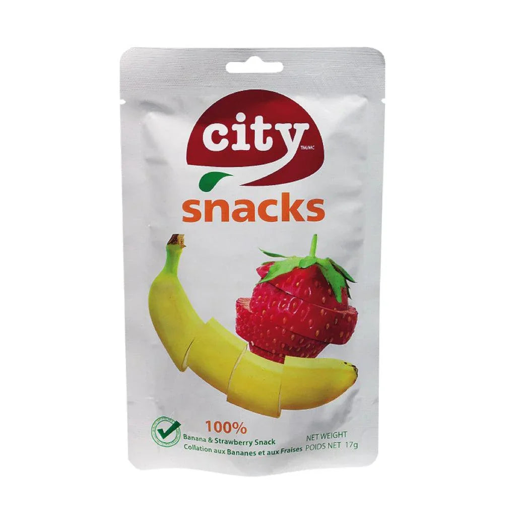 City Snacks Banana and Strawberry Snack - La Boite à Grains