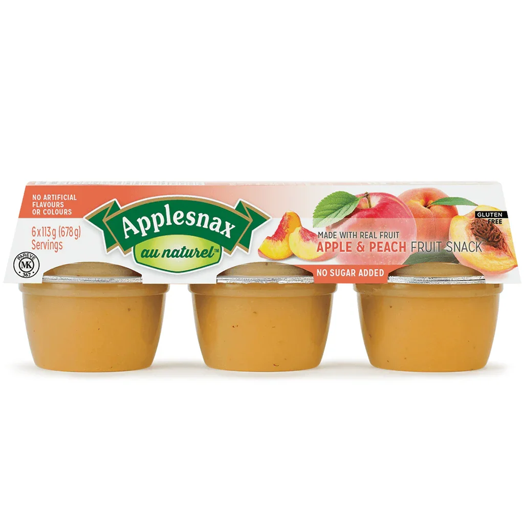 Collations Pommes Pêches Applesnax - La Boite à Grains