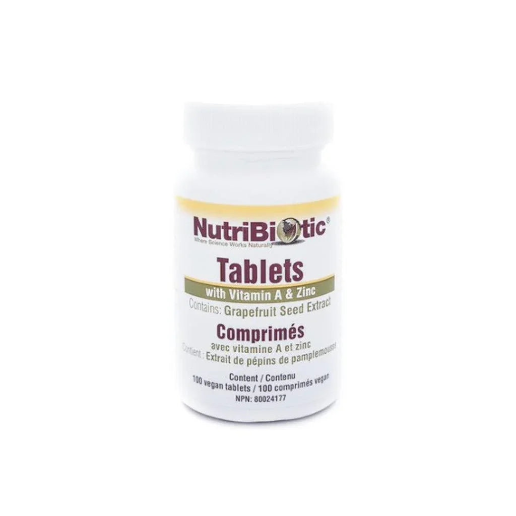 Tablets with Vitamin A and Zinc NutriBiotic - La Boite à Grains