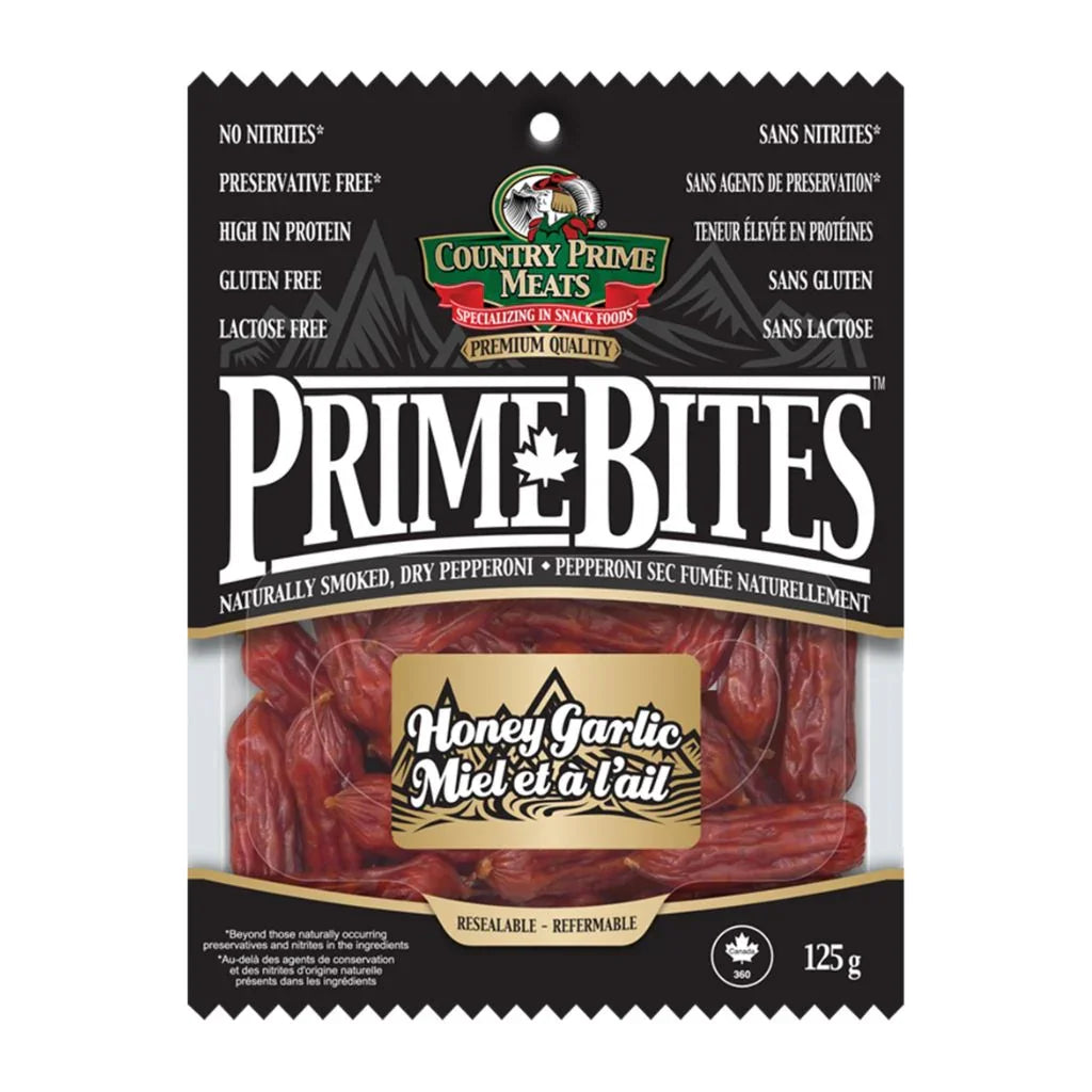 Country Prime Meats PrimeBites miel et ail - La Boite à Grains