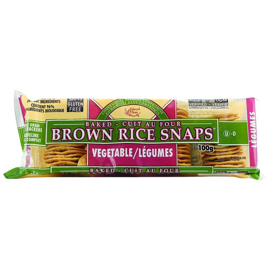 Edward & Sons Brown Rice Crackers with Vegetables - La Boite à Grains