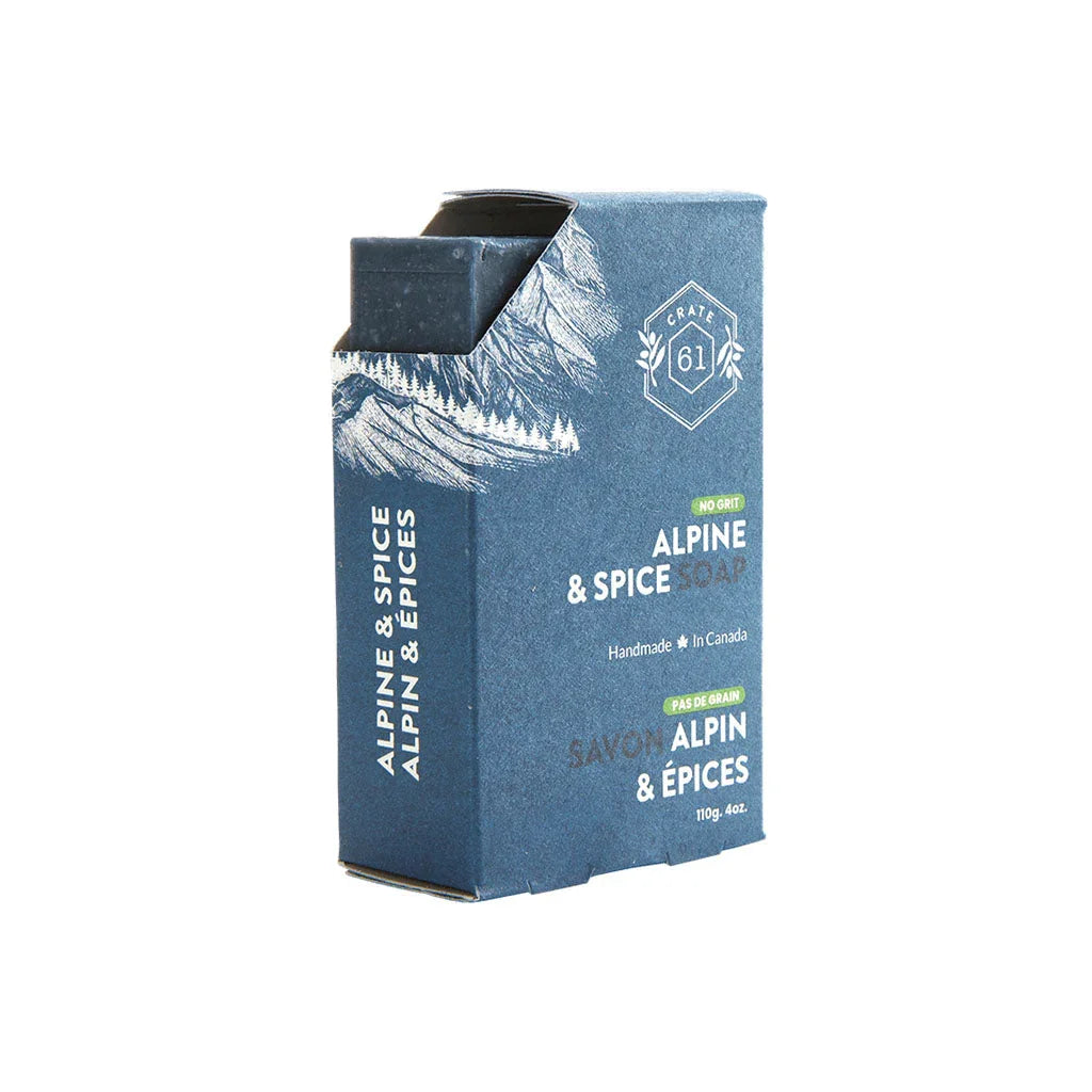 crate 61 alpine soap bar spices - La Boite à Grains
