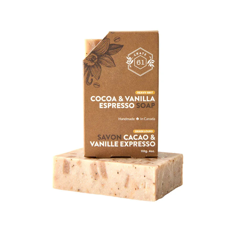 savon cacao vanille expresso Crate 61 - La Boite à Grains