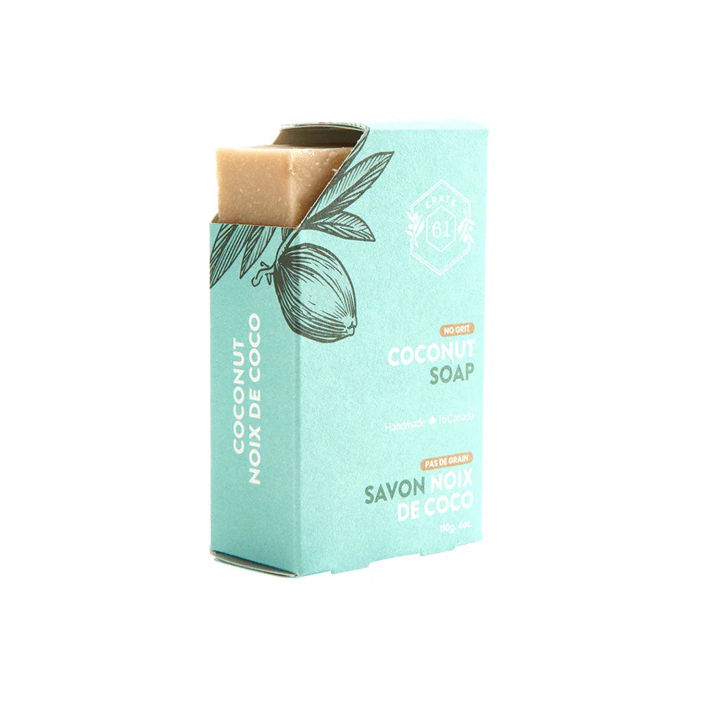 crate 61 coconut soap - La Boite à Grains