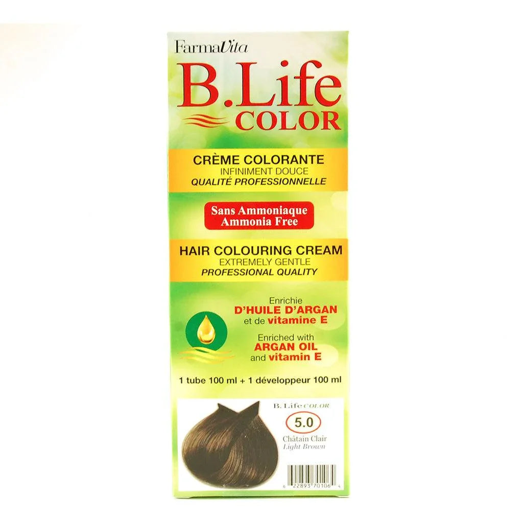 B. Life Color Light Brown Coloring Cream - La Boite à Grains