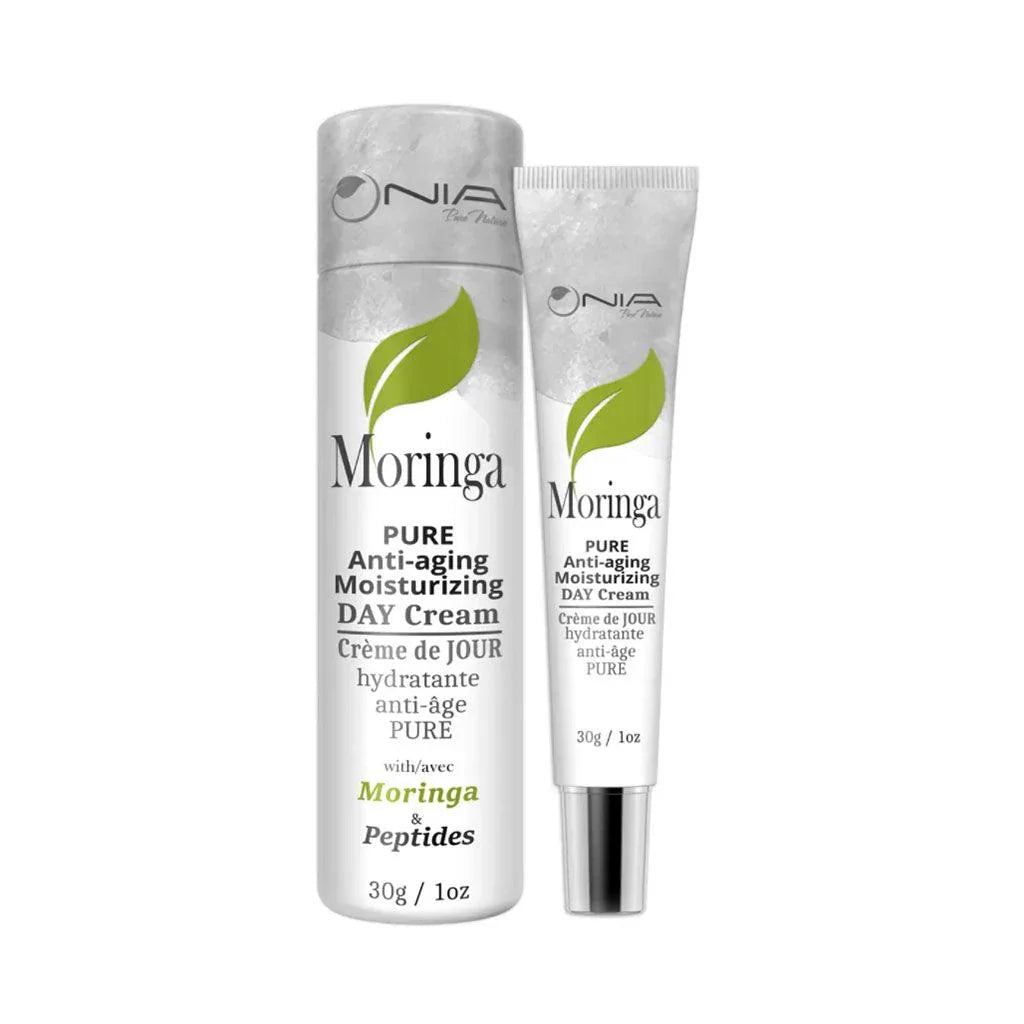 Pure Anti-Aging Moisturizing Day Cream with Moringa & Peptides Nia Pure Nature - La Boite à Grains