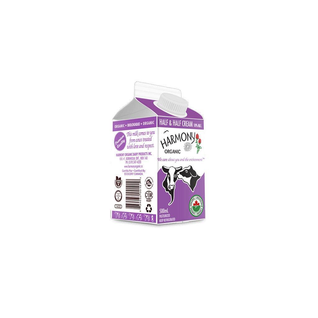 Organic Half and Half Cream 10% Harmony Organic - La Boite à Grains