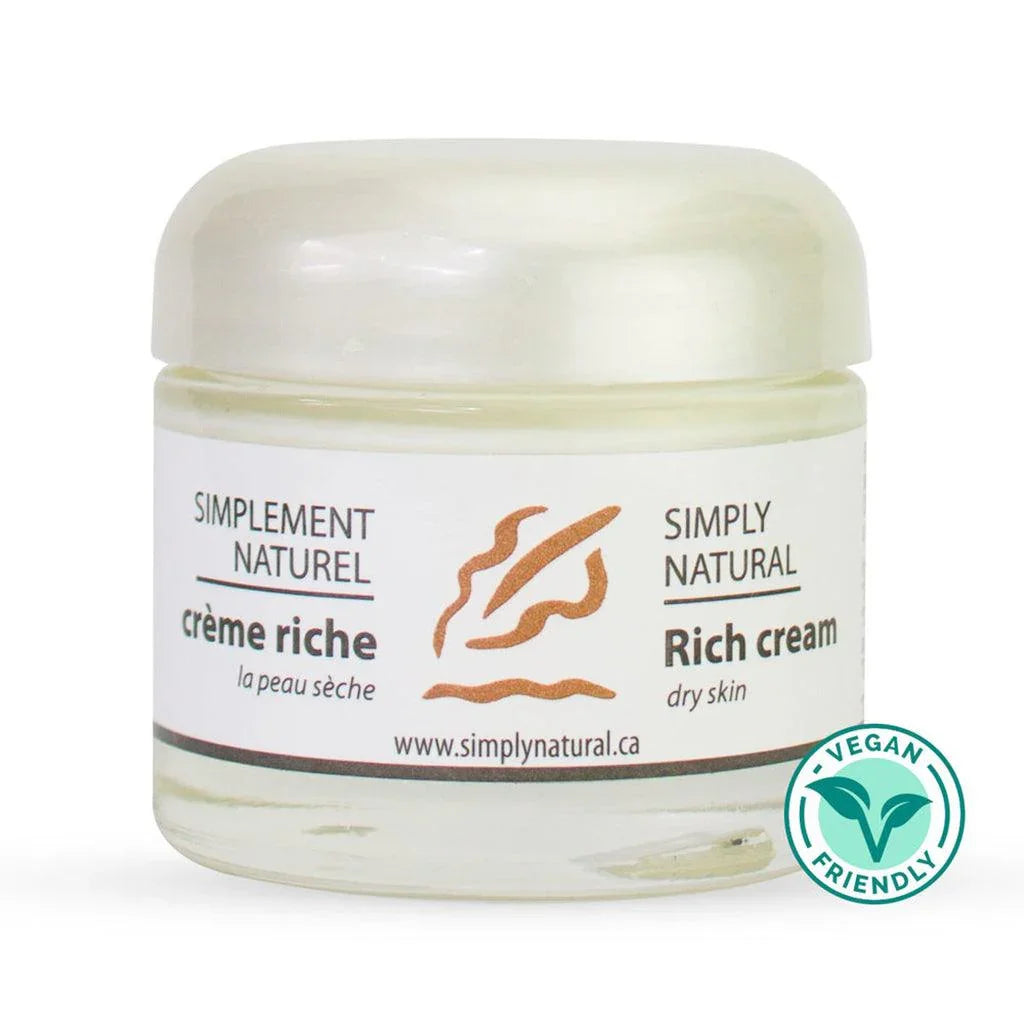 Crème Riche pour Peaux Sèches Simply Natural - Simplement Naturel - La Boite à Grains