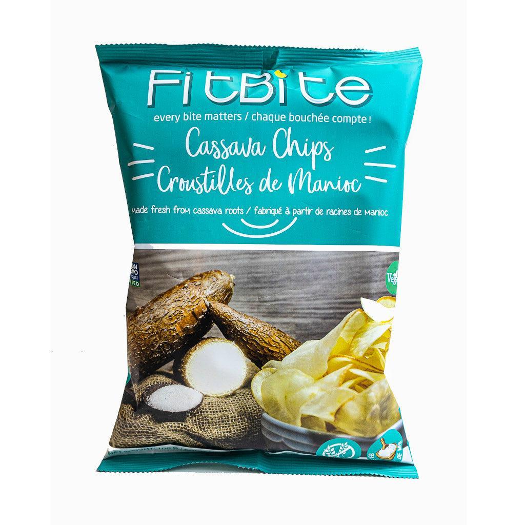 FitBite Sea Salt Cassava Chips - La Boite à Grains