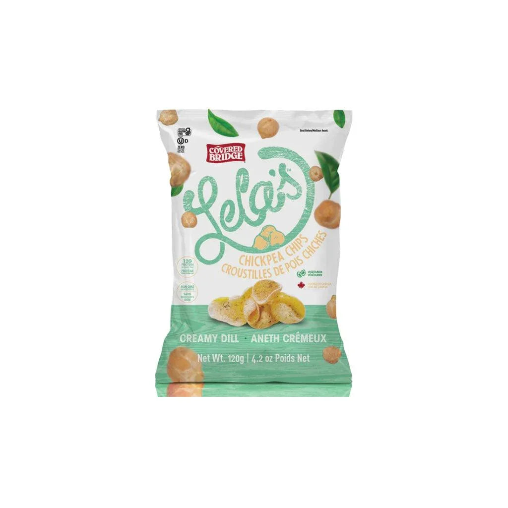 Lela's Creamy Dill Covered Bridge Chickpea Chips - La Boite à Grains