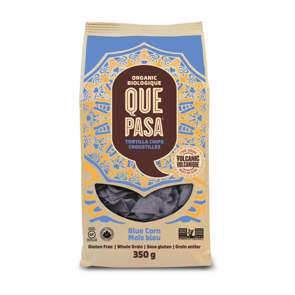 Que Pasa Organic Blue Corn Tortilla Chips - La Boite à Grains