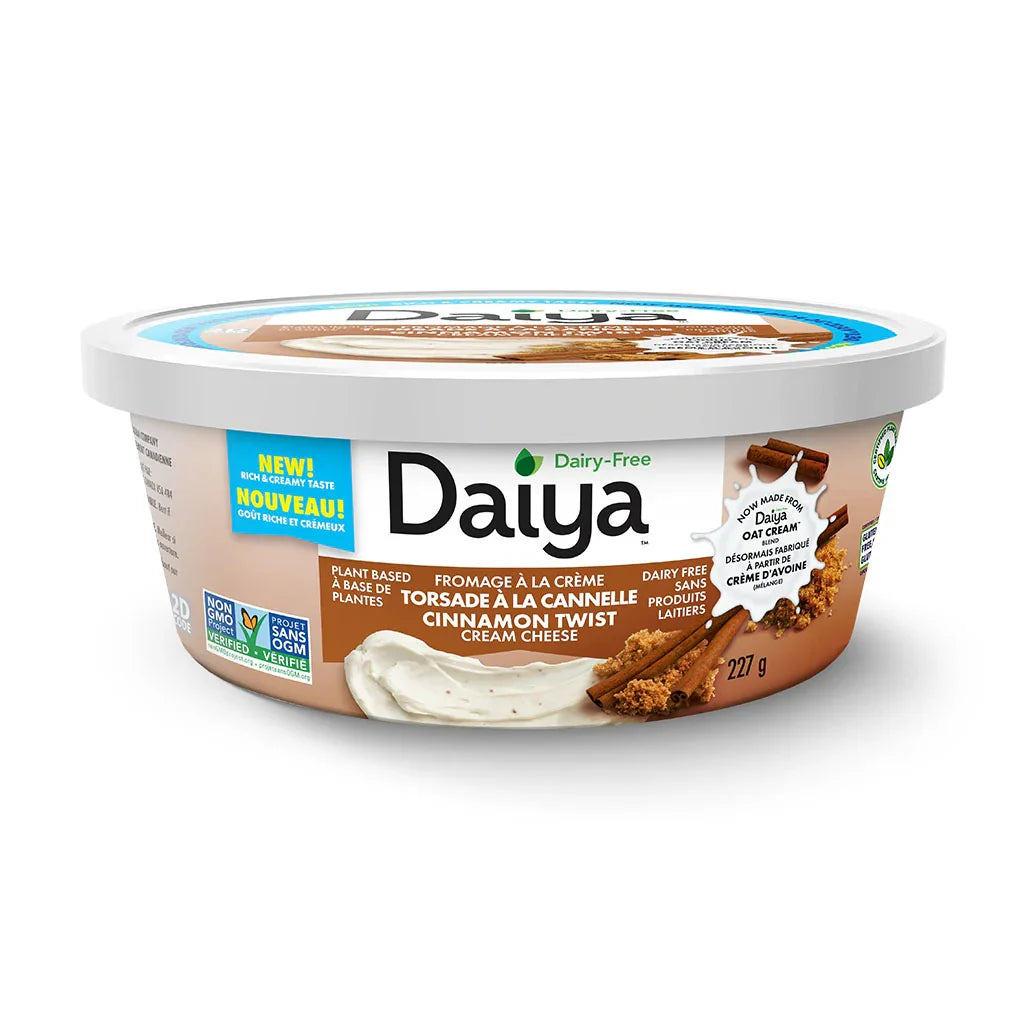 fromage à la crème torsade à la cannelle Daiya - La Boite à Grains