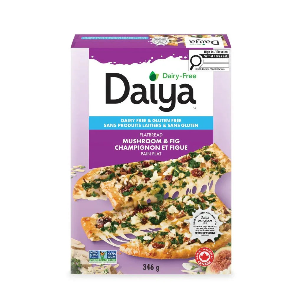 pain plat champignon et figue Daiya - La Boite à Grains